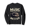 Boombox Oldschool Music Makes Sweatshirt - Novelty Apparel for Adults - T-Shirt, Sweatshirt, Hoodie