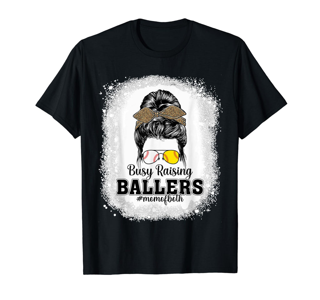 Messy Bun Mom Both Baseball T-Shirt - Casual Everyday Wear for Adults - T-Shirt, Sweatshirt, Hoodie