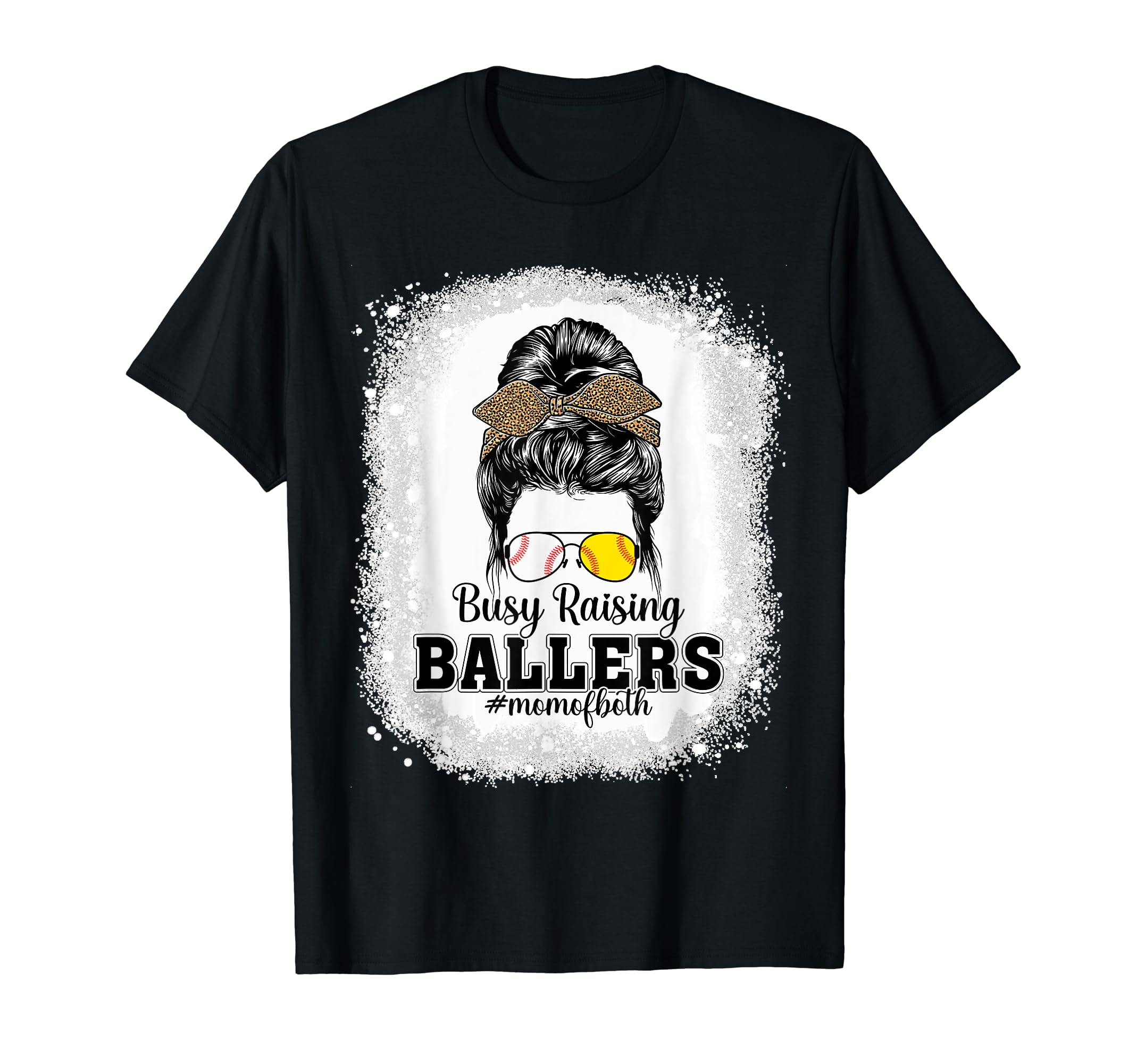 Messy Bun Mom Both Baseball T-Shirt - Casual Everyday Wear for Adults - T-Shirt, Sweatshirt, Hoodie