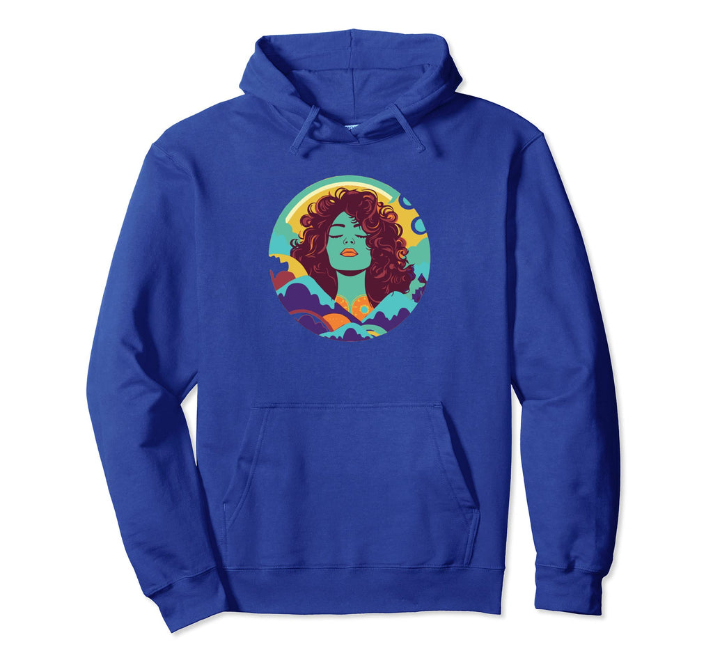 Groovy Mountain Mama Hippie 60S Hoodie - Fun Novelty Design Unisex - T-Shirt, Sweatshirt, Hoodie