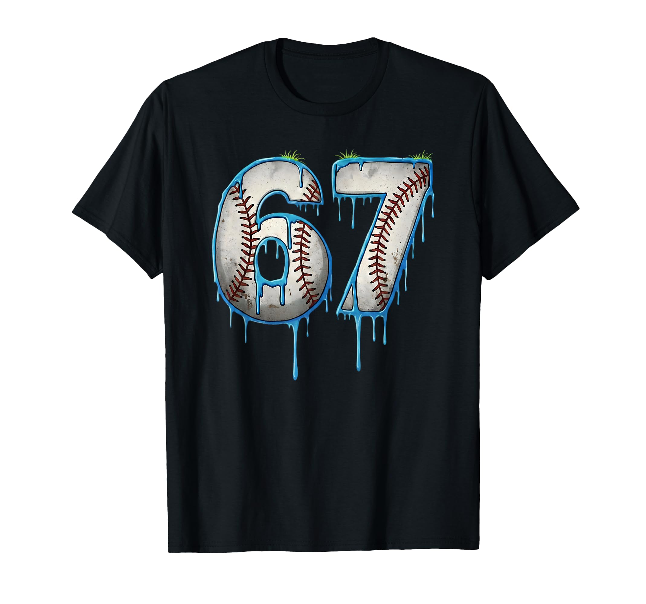 Baseball 67 Six Seven Meme Funny 6 7 T-Shirt - Novelty Apparel for Adults - T-Shirt, Sweatshirt, Hoodie