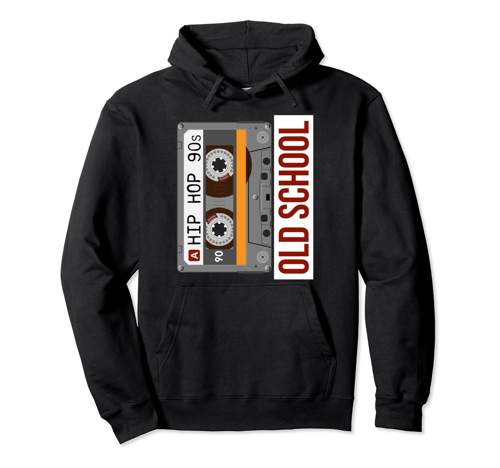 Old School Hip Hop Cassette Tape Rap Hoodie - Novelty Apparel for Adults - T-Shirt, Sweatshirt, Hoodie
