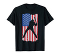 Patriotic Flag Baseball Softball 4 Th T-Shirt - Unique Graphic Men Women - T-Shirt, Sweatshirt, Hoodie