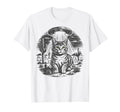 Funny Cat Western Ufo Cowboy Cat T-Shirt - Novelty Apparel Unisex - T-Shirt, Sweatshirt, Hoodie