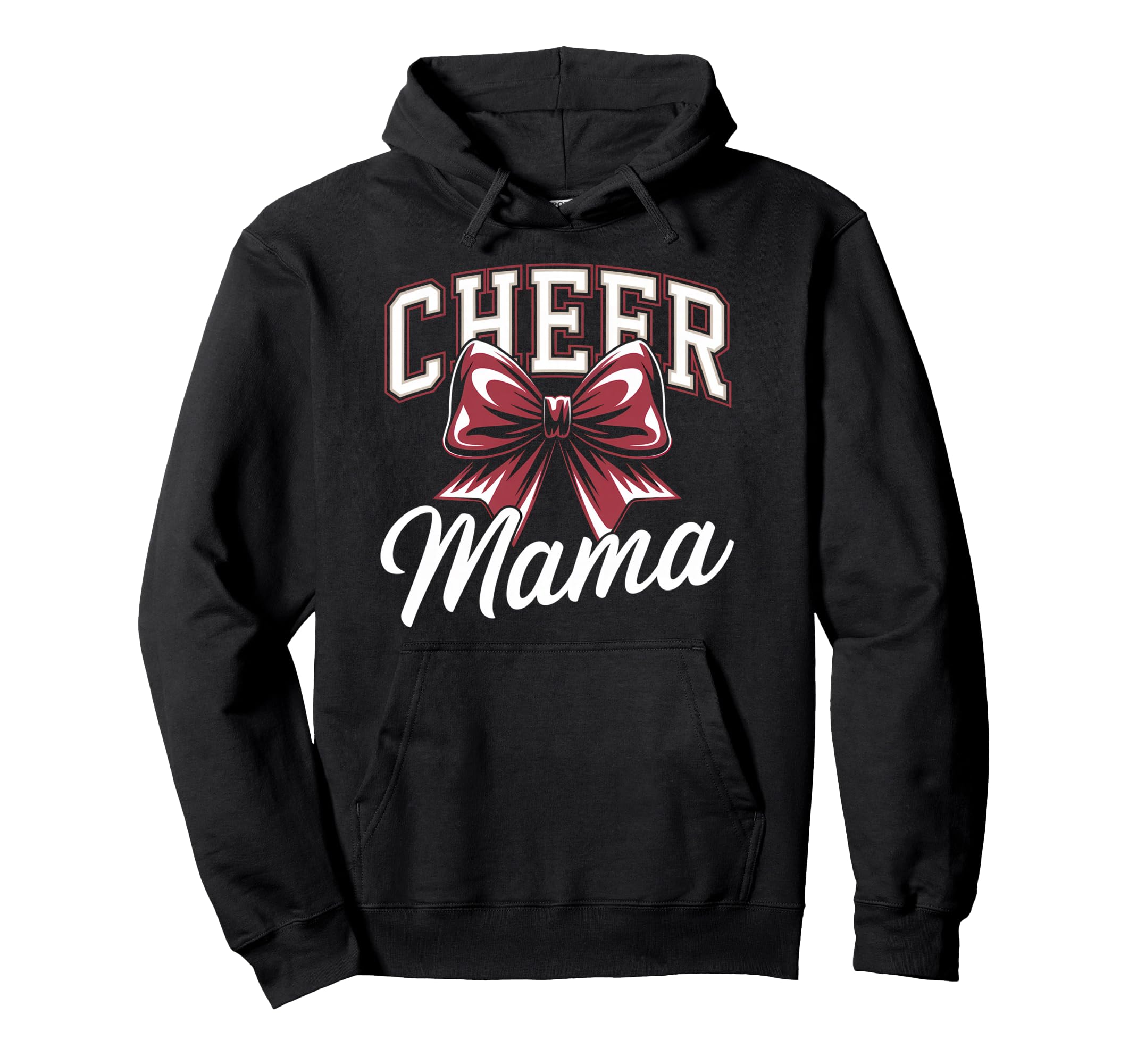 Cheer Mom Mother Bow Cheerleader Game Hoodie - Trendy Graphic Men Women - T-Shirt, Sweatshirt, Hoodie