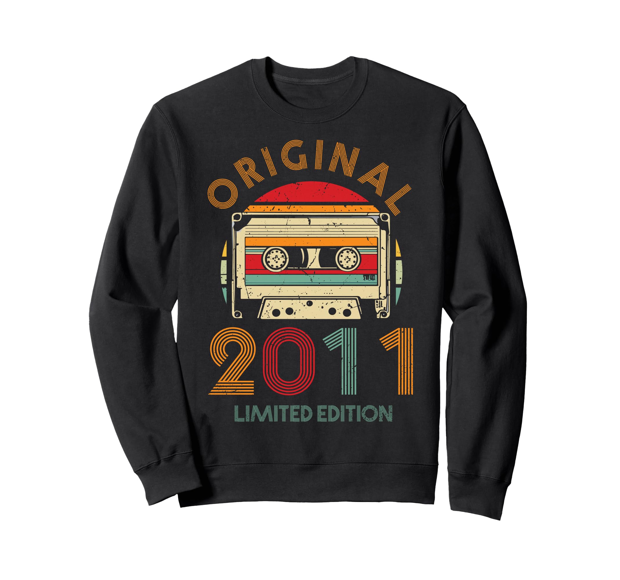 2011 Cassette Tape 15Th Birthday Sweatshirt - Aesthetic Graphic for Adults - T-Shirt, Sweatshirt, Hoodie