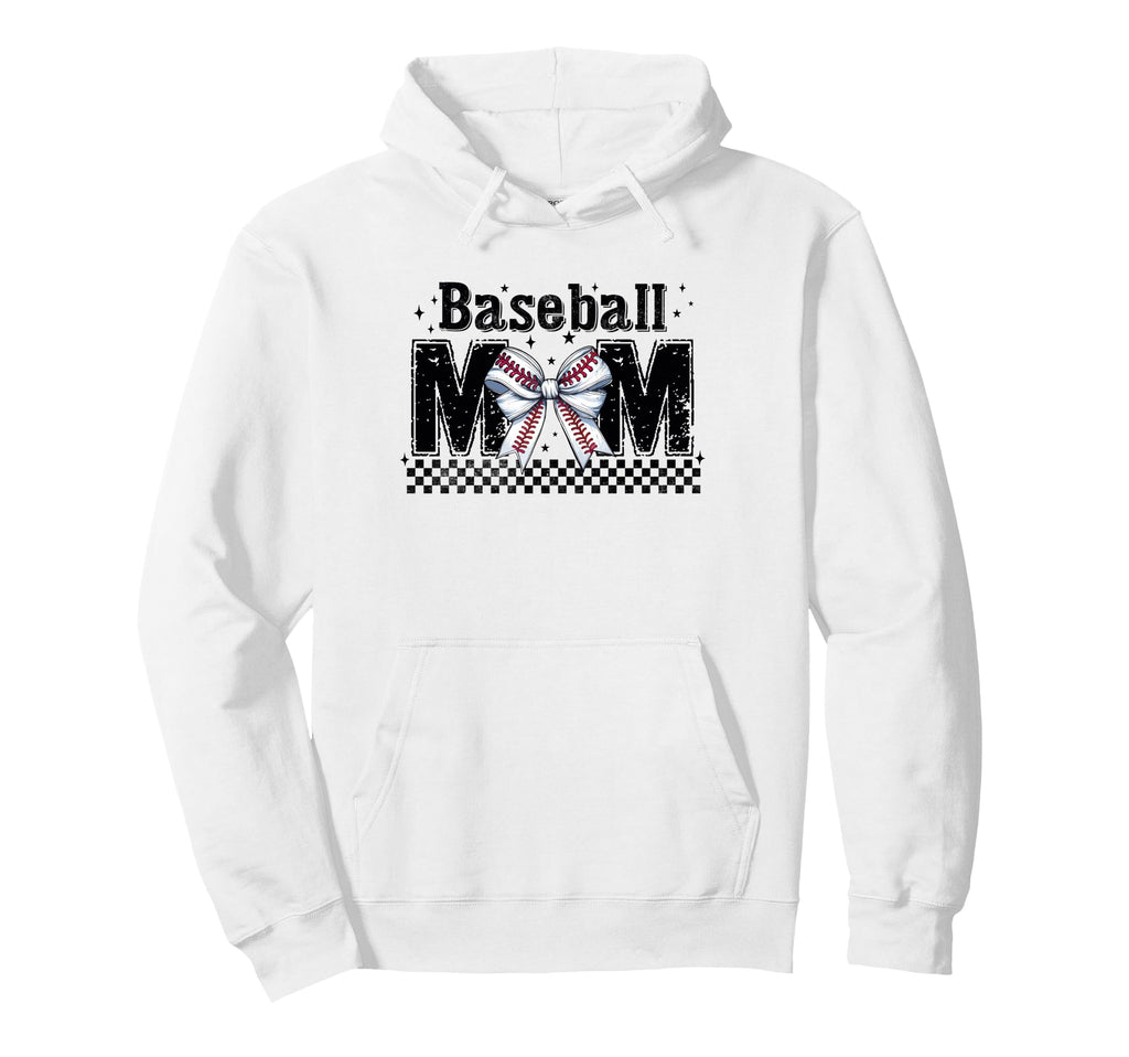 Baseball Mom Coquette Bow Game Day Hoodie - Streetwear Style Men Women - T-Shirt, Sweatshirt, Hoodie