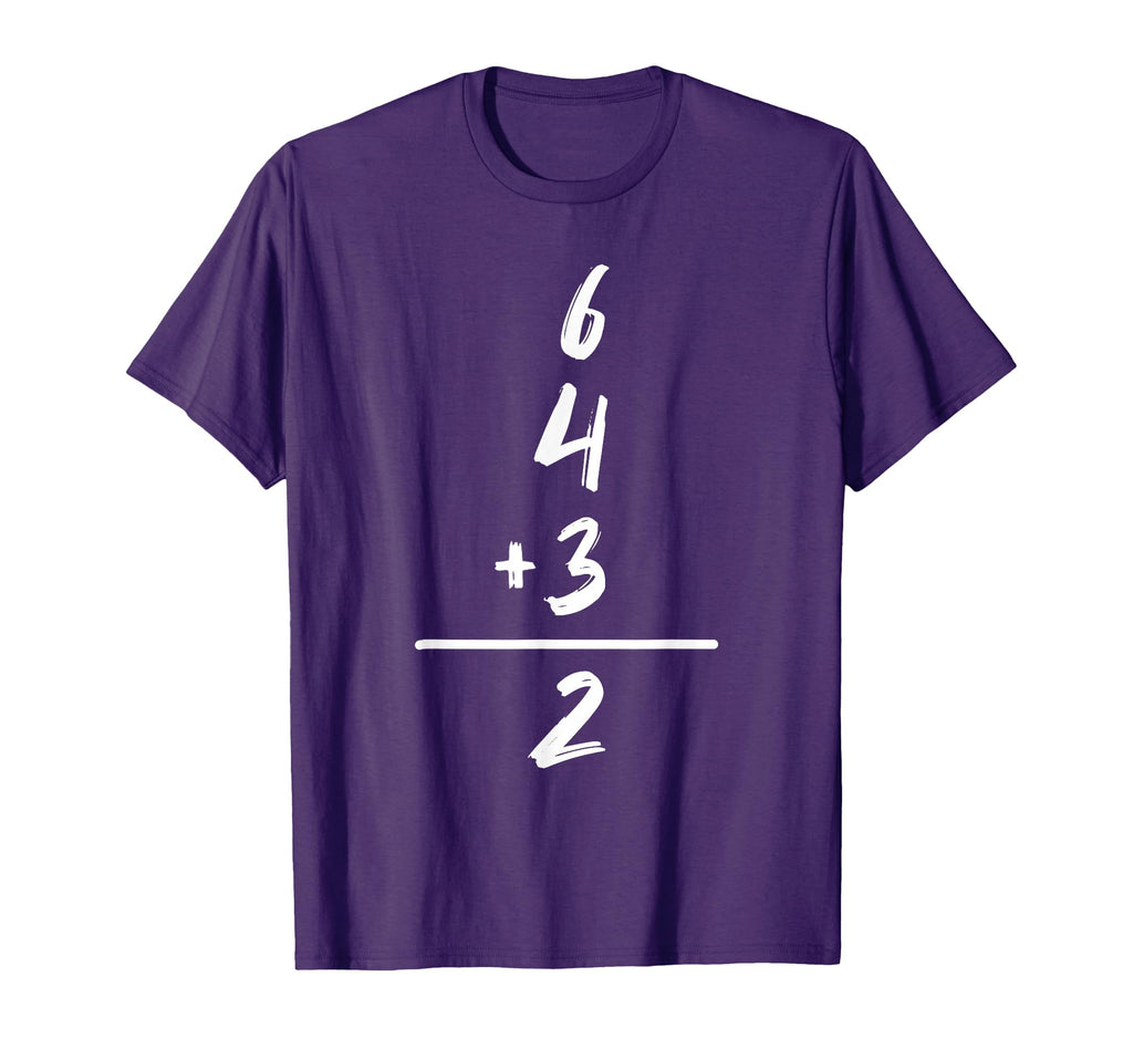 Baseball Inspired Math 6 4 3 2 Double T-Shirt - Custom Art Print Unisex - T-Shirt, Sweatshirt, Hoodie