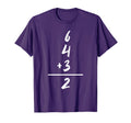Baseball Inspired Math 6 4 3 2 Double T-Shirt - Custom Art Print Unisex - T-Shirt, Sweatshirt, Hoodie