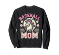 Womens Baseball Mom Mama Mothers Dog Sweatshirt - Custom Art Print Unisex - T-Shirt, Sweatshirt, Hoodie