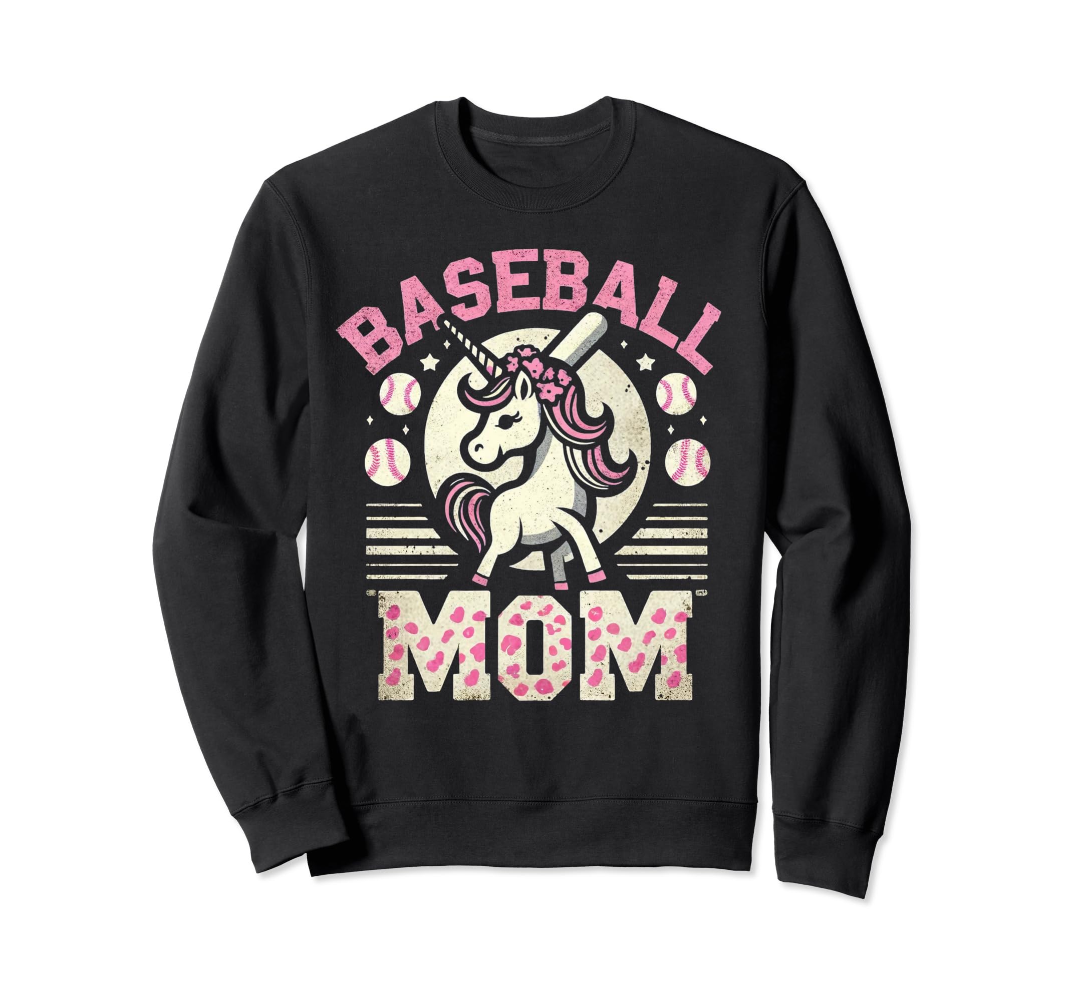 Womens Baseball Mom Mama Mothers Dog Sweatshirt - Custom Art Print Unisex - T-Shirt, Sweatshirt, Hoodie
