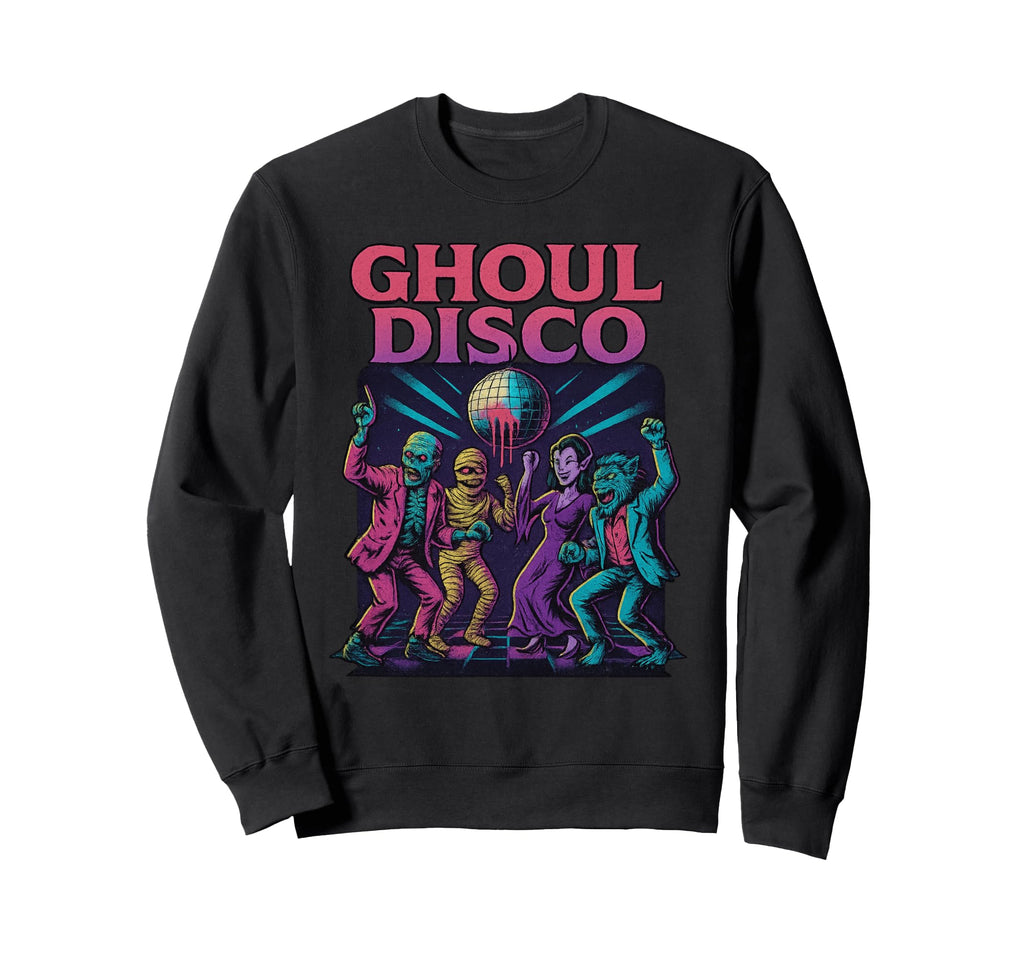 Ghoul Disco Neon 80S Halloween Party Sweatshirt - Novelty Apparel Unisex - T-Shirt, Sweatshirt, Hoodie