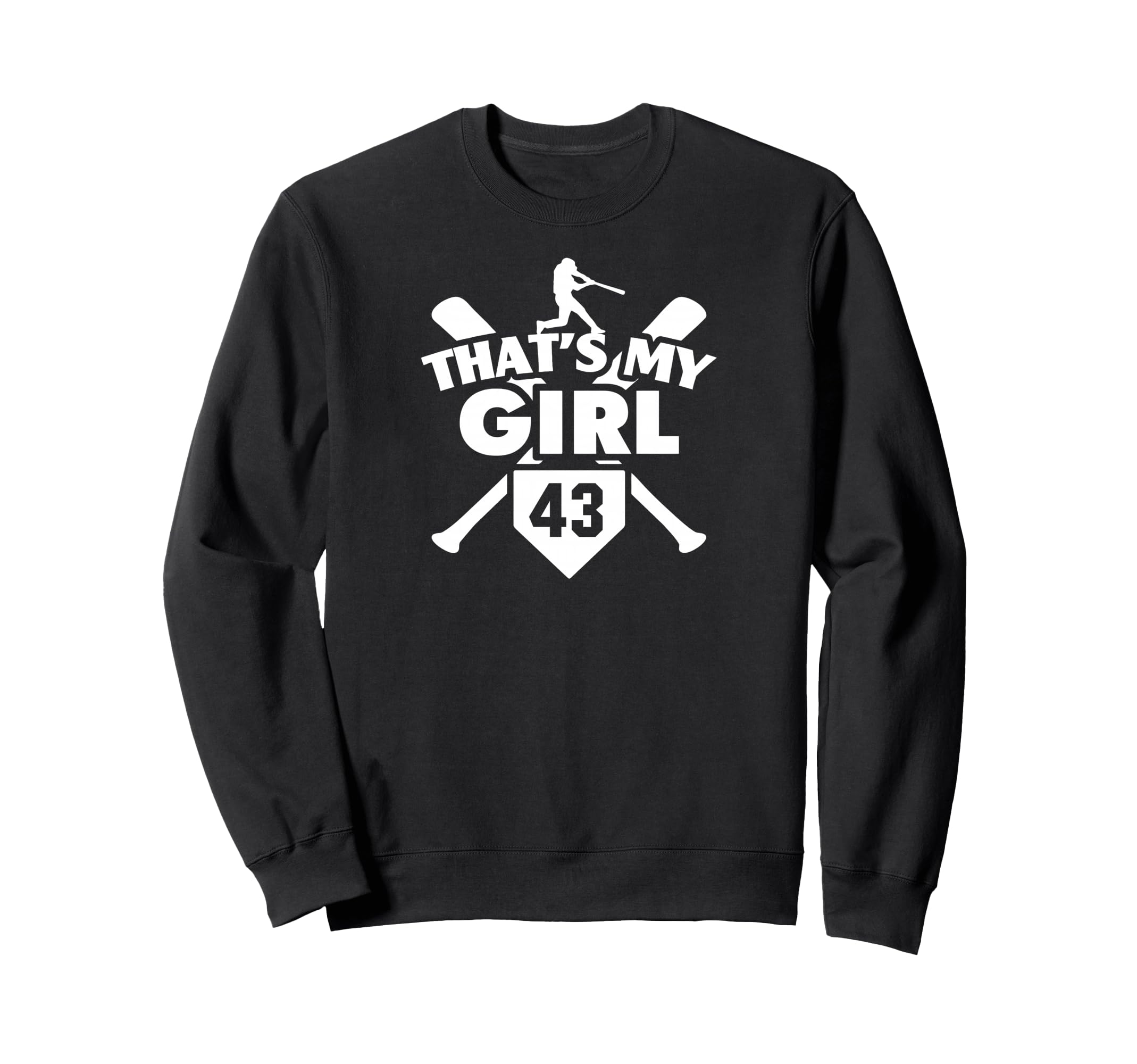 Baseball Mom Dad Thats My 43 Sweatshirt - Aesthetic Graphic Men Women - T-Shirt, Sweatshirt, Hoodie