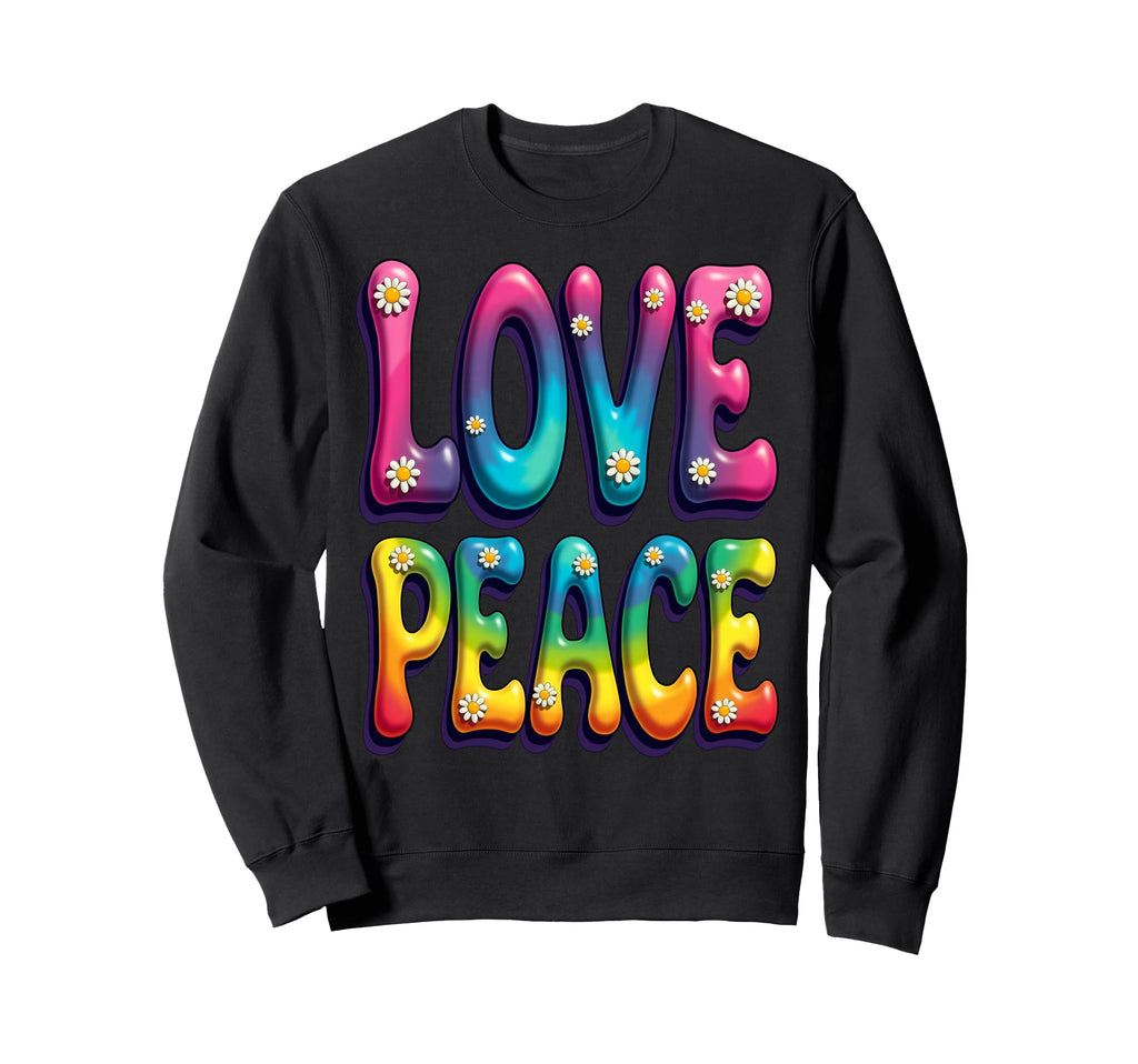 60S 70S Flower Power Groovy Sweatshirt - Fun Novelty Design for Adults - T-Shirt, Sweatshirt, Hoodie
