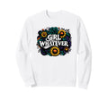 Whatever Hippie 60S 70S Daisy Floral Sweatshirt - Custom Art Print Unisex - T-Shirt, Sweatshirt, Hoodie