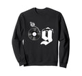 Old School Dad Og Hip Hop Head Vinyl Sweatshirt - Minimalist Print Unisex - T-Shirt, Sweatshirt, Hoodie