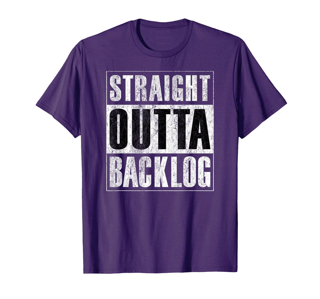 Straight Outta Backlog Agile Scrum T-Shirt - Novelty Apparel for Adults - T-Shirt, Sweatshirt, Hoodie