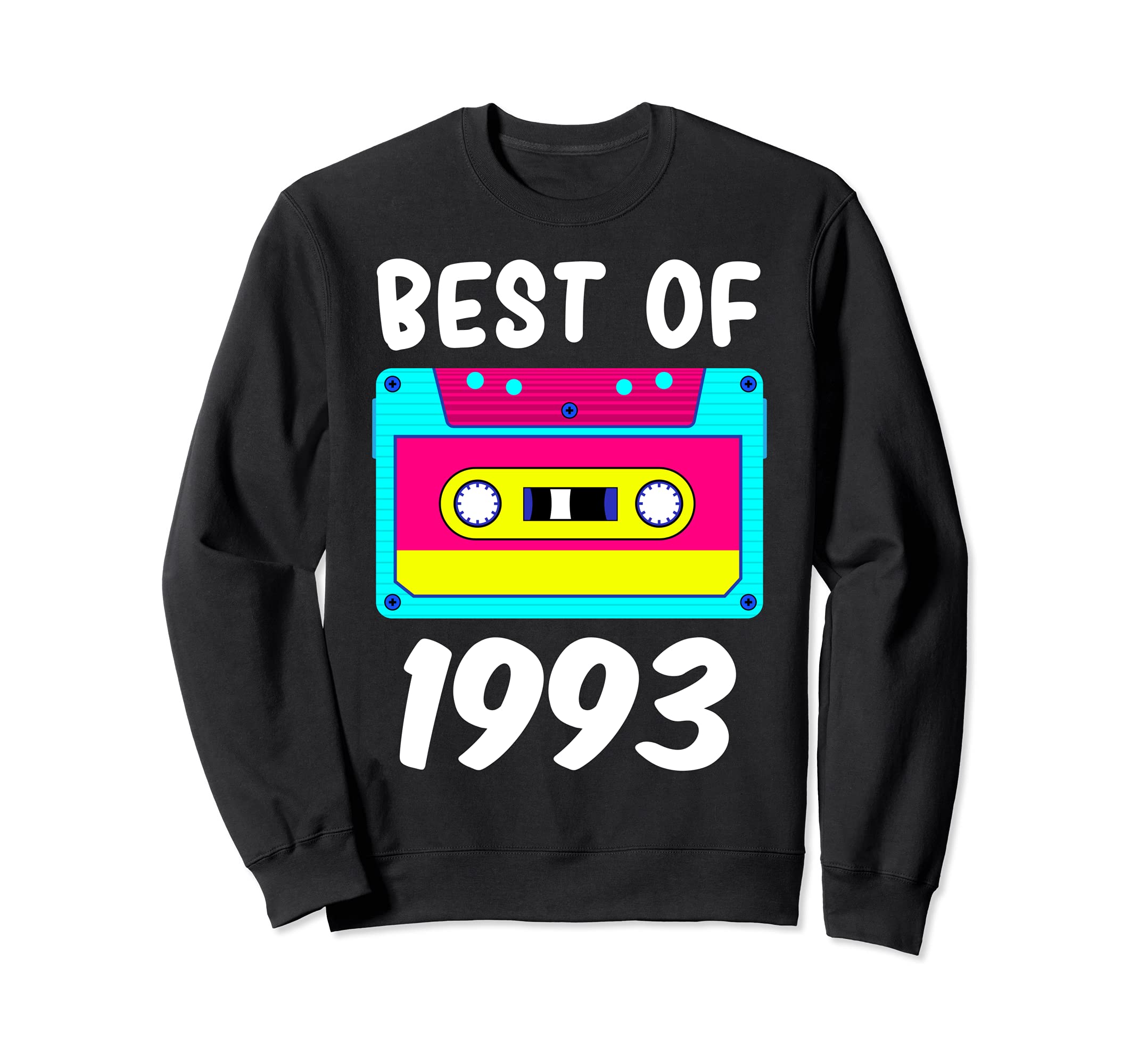 Best 1993 Futuristic Cassette Sweatshirt - Casual Everyday Wear for Adults - T-Shirt, Sweatshirt, Hoodie