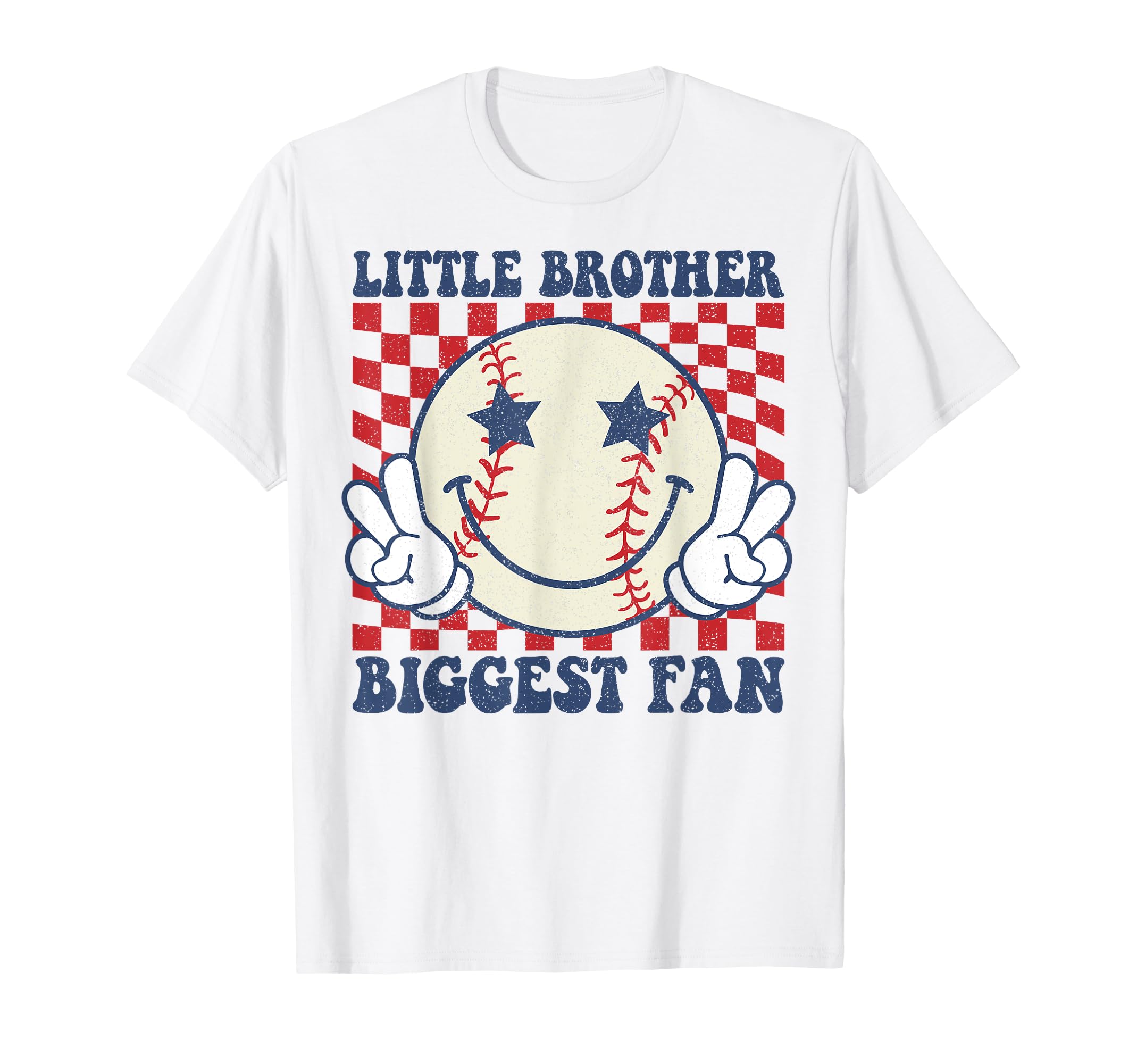 Little Brother Biggest Fan Baseball T-Shirt - Trendy Graphic Men Women - T-Shirt, Sweatshirt, Hoodie