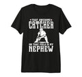 Mens Baseball Catcher Uncle Proud Uncle T-Shirt - Minimalist Print Unisex - T-Shirt, Sweatshirt, Hoodie