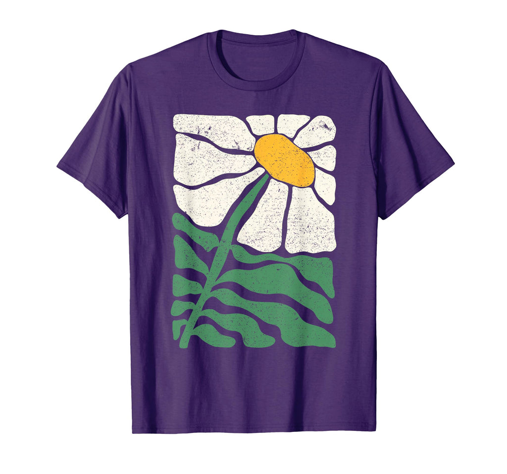 Boho Daisy Flower Botanical T-Shirt - Aesthetic Graphic for Adults - T-Shirt, Sweatshirt, Hoodie