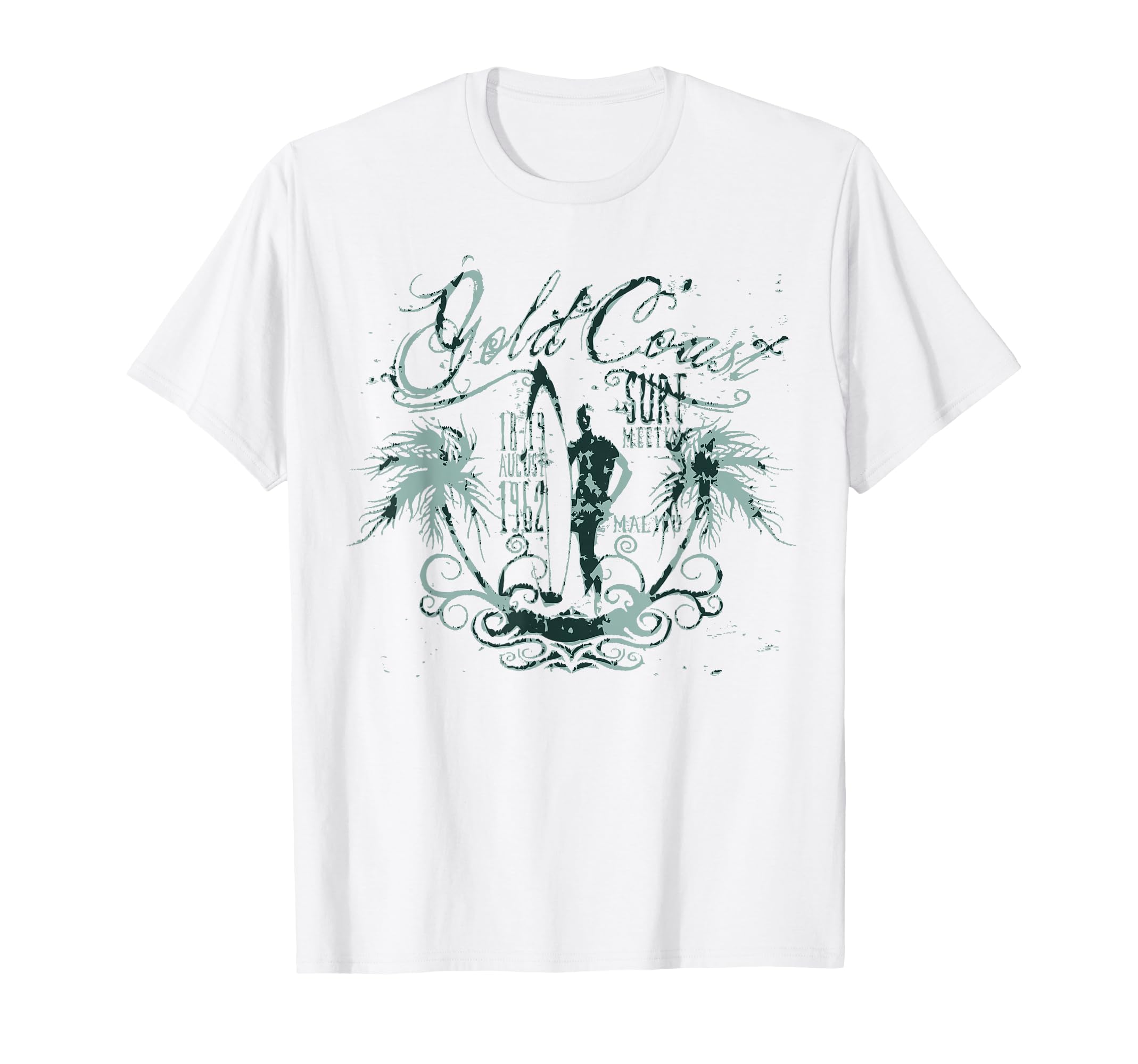 Malibu California Surf 1962 T-Shirt - Streetwear Style for Adults - T-Shirt, Sweatshirt, Hoodie