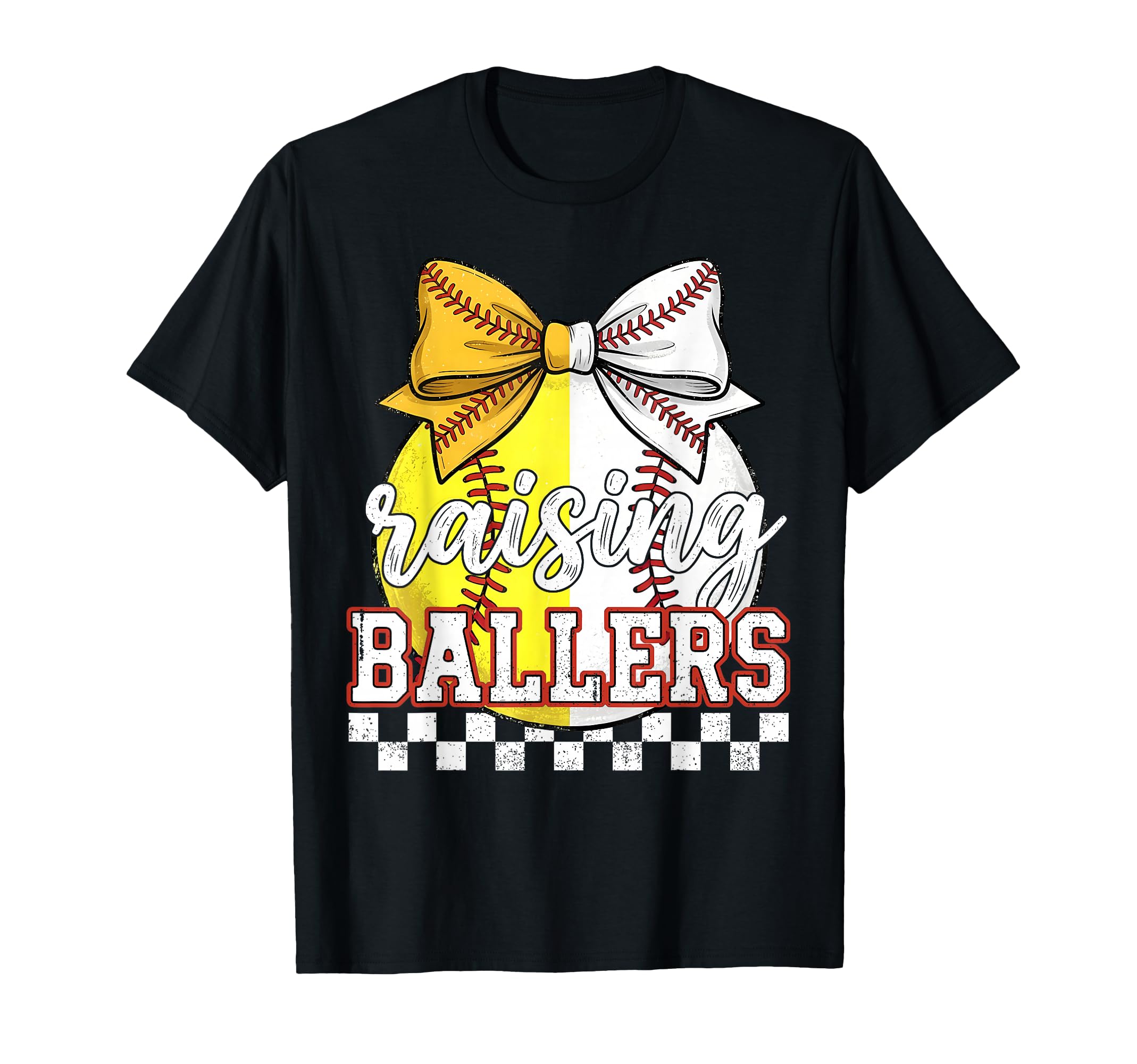 Raising Ballers Baseball Softball T-Shirt - Fun Novelty Design for Adults - T-Shirt, Sweatshirt, Hoodie
