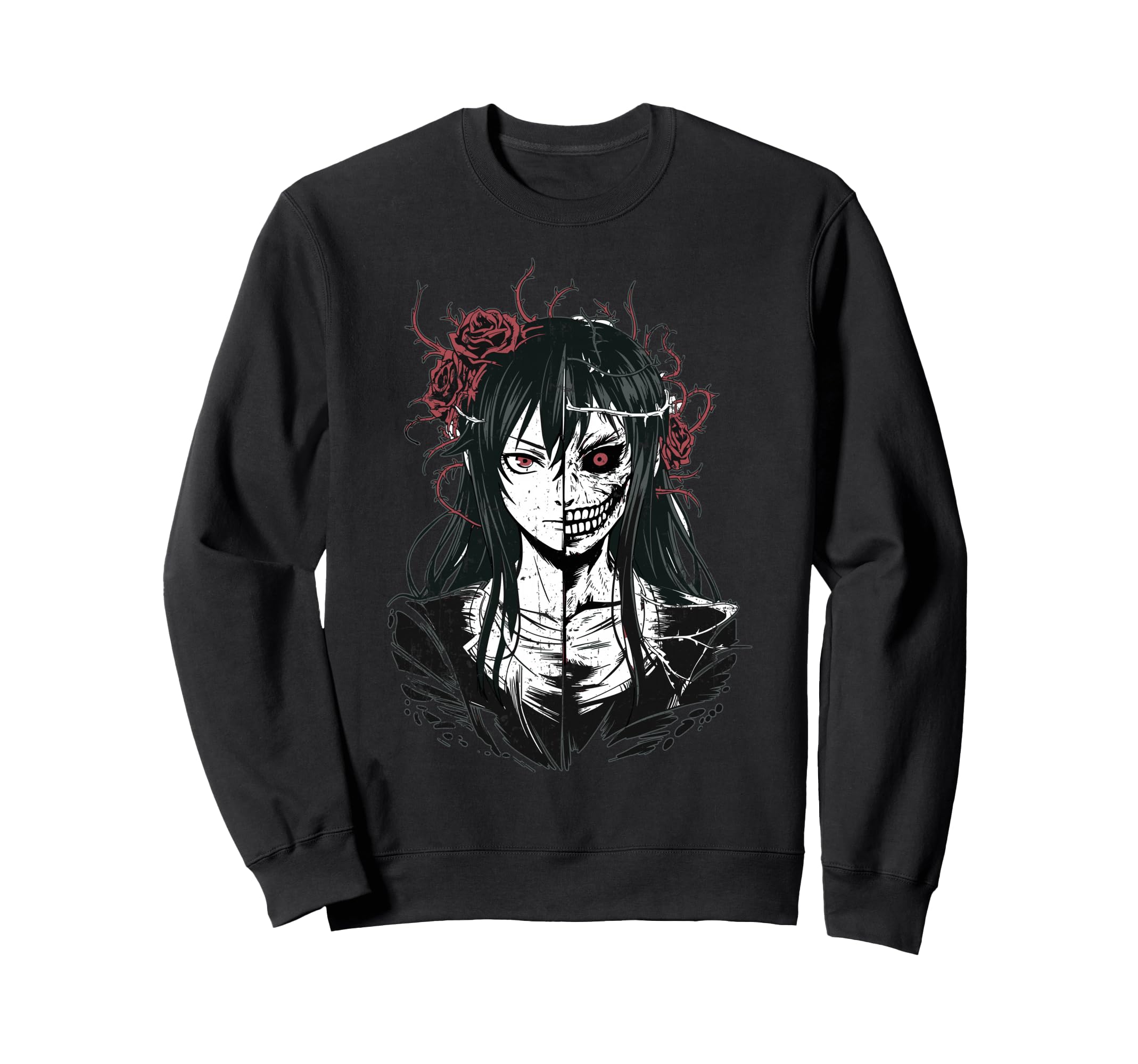 Japanese Horror Anime Manga Y2K Sweatshirt - Aesthetic Graphic Men Women - T-Shirt, Sweatshirt, Hoodie