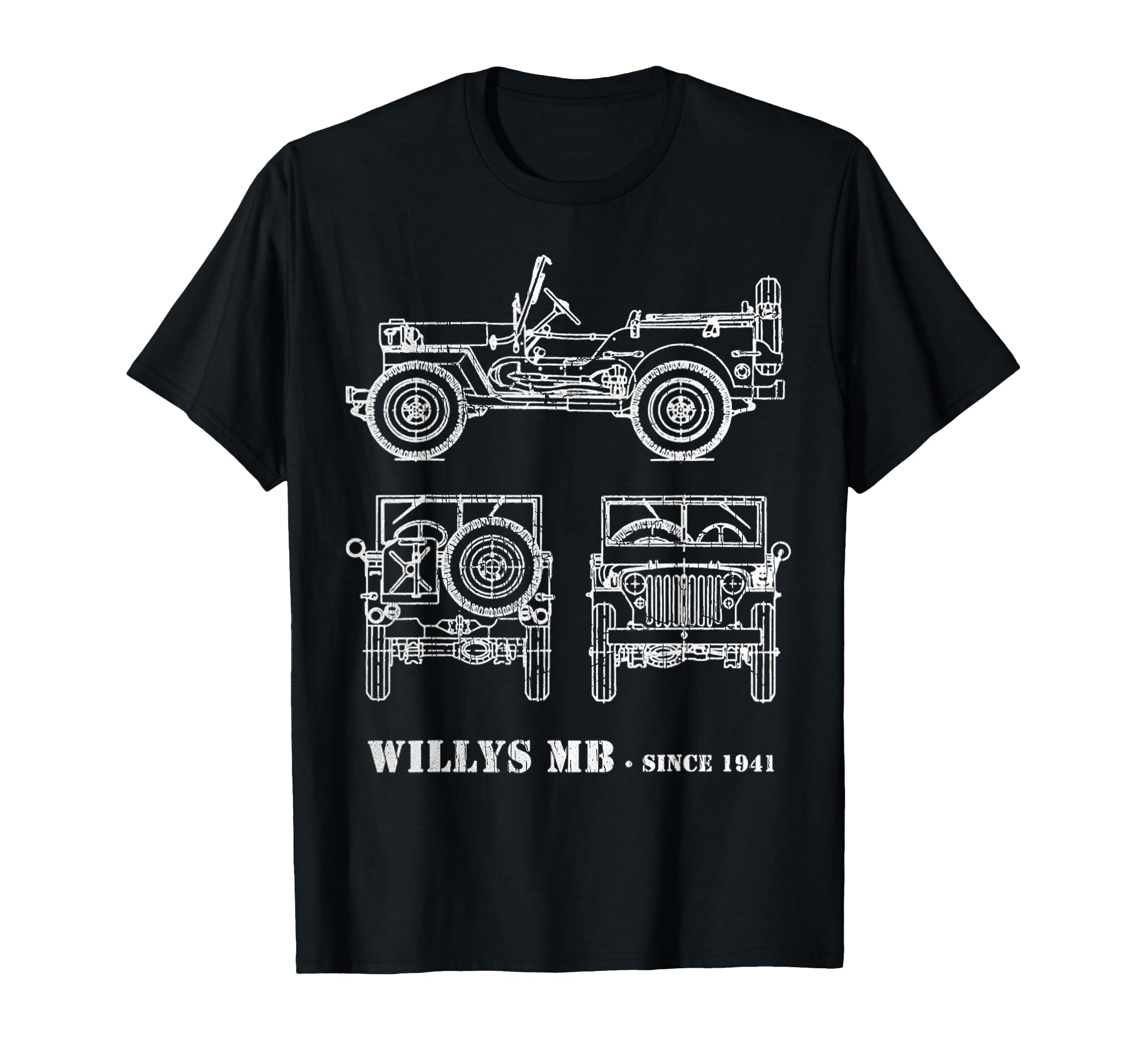Military Vehicle Ww2 Truck 1945 T-Shirt - Unique Graphic for Adults - T-Shirt, Sweatshirt, Hoodie
