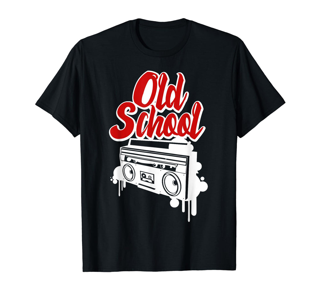 Old School Hip Hop Boombox Rap Music T-Shirt - Graphic Print Men Women - T-Shirt, Sweatshirt, Hoodie