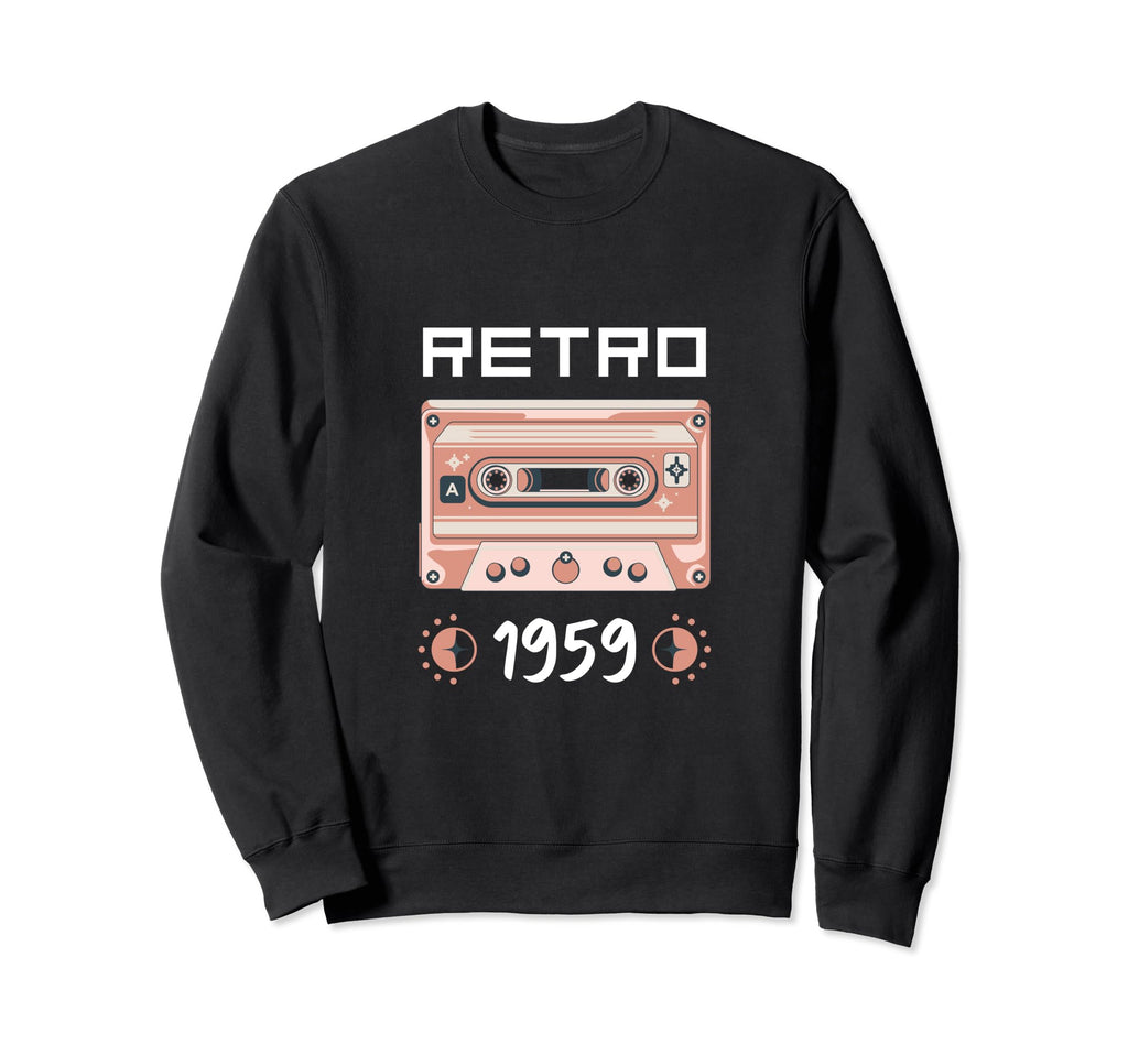 Tape Music Nostalgia 1959 Birthday Sweatshirt - Streetwear Style Unisex - T-Shirt, Sweatshirt, Hoodie