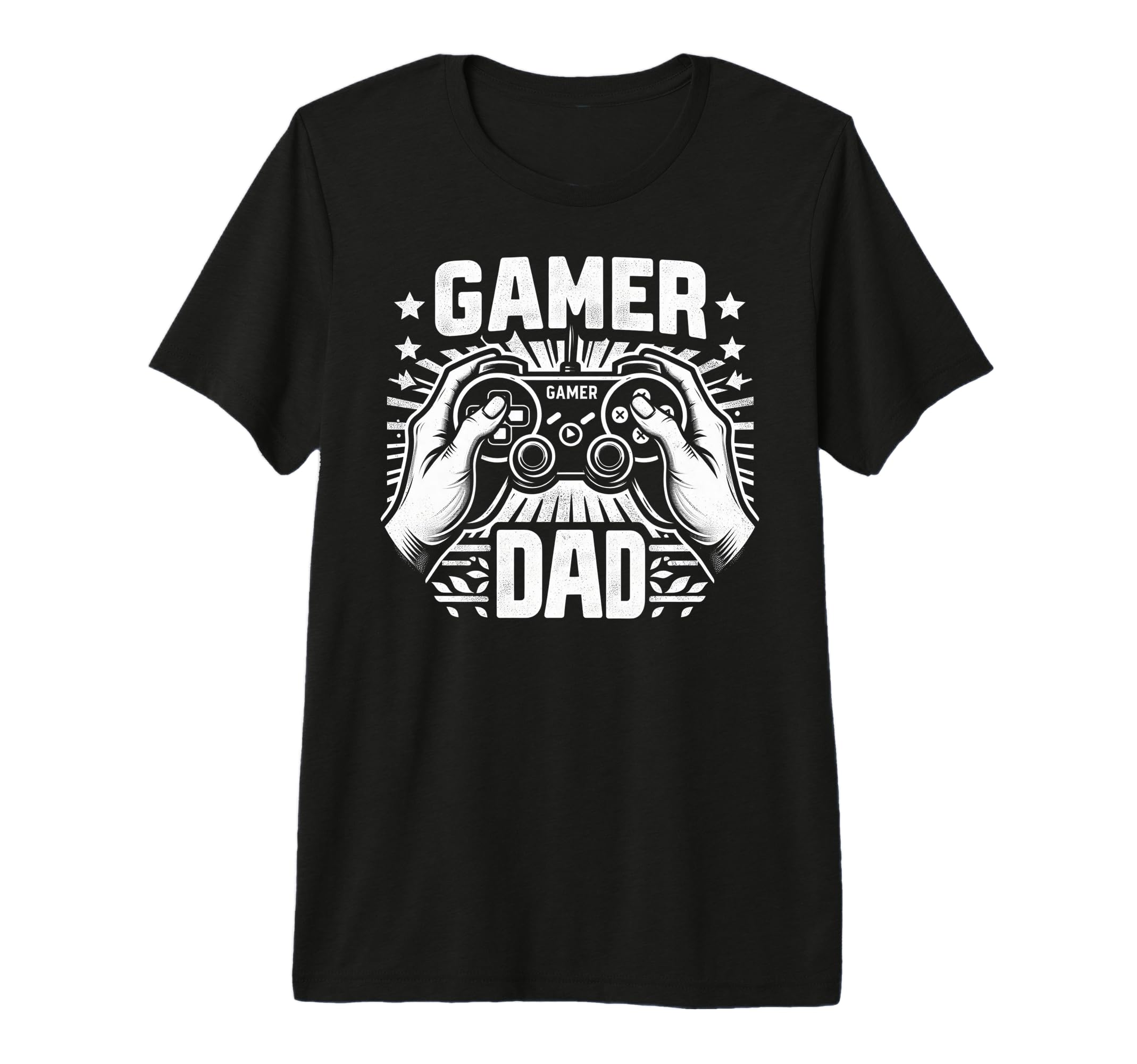Gamer Dad Game Controller Gaming T-Shirt - Custom Art Print Men Women - T-Shirt, Sweatshirt, Hoodie