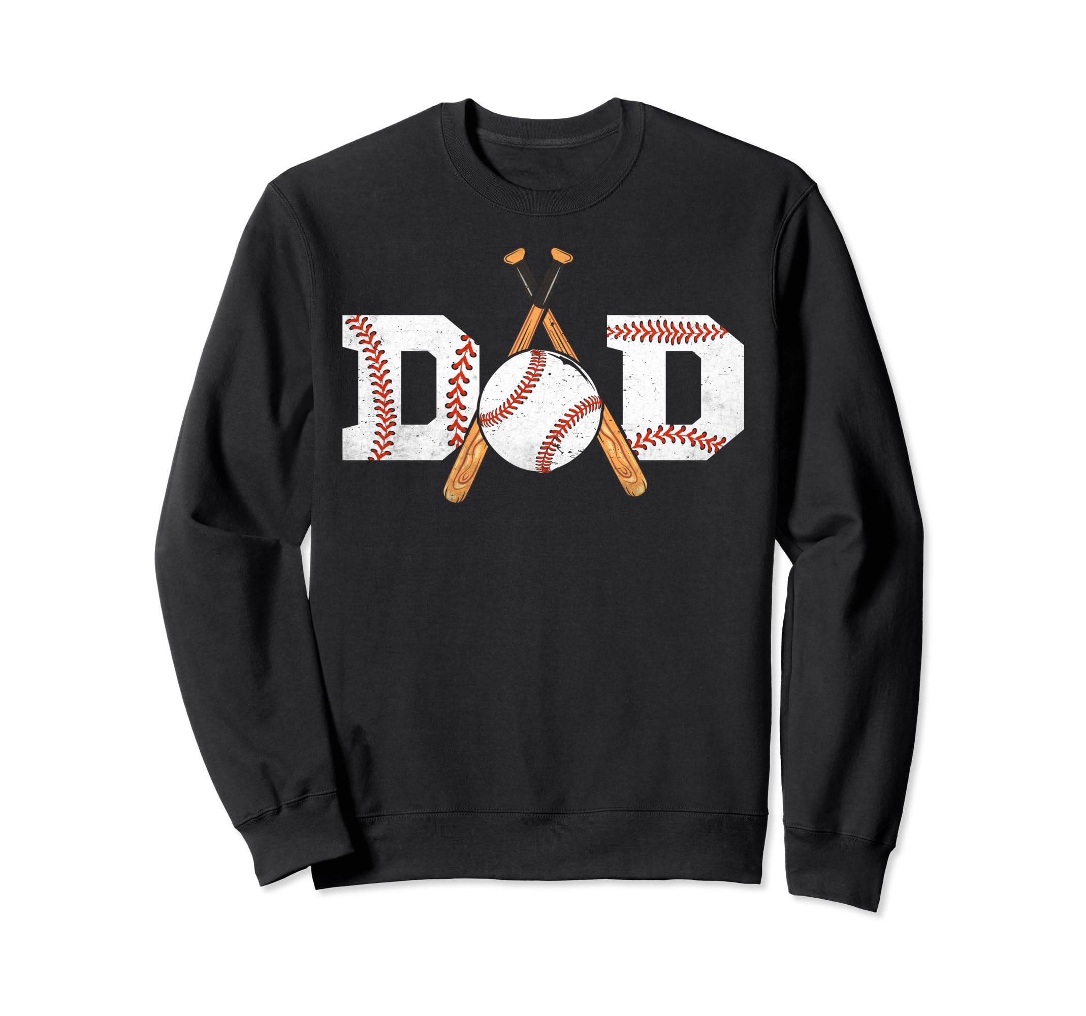 Dad Baseball Ball Baseball Bat Sweatshirt - Streetwear Style for Adults - T-Shirt, Sweatshirt, Hoodie