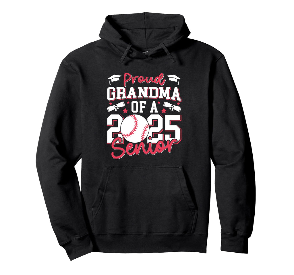 Proud Grandma 2025 Class 2025 Baseball Hoodie - Custom Art Print Unisex - T-Shirt, Sweatshirt, Hoodie