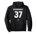 Teoscar Hernandez 37 Mlbpa Toronto Hoodie - Novelty Apparel Unisex - T-Shirt, Sweatshirt, Hoodie