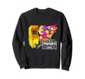 Love 80S Boom Box Cassette Tape Arcade Sweatshirt - Unique Graphic Unisex - T-Shirt, Sweatshirt, Hoodie