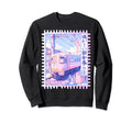 Kawaii Pastel Anime Train Sweatshirt - Aesthetic Graphic for Adults - T-Shirt, Sweatshirt, Hoodie