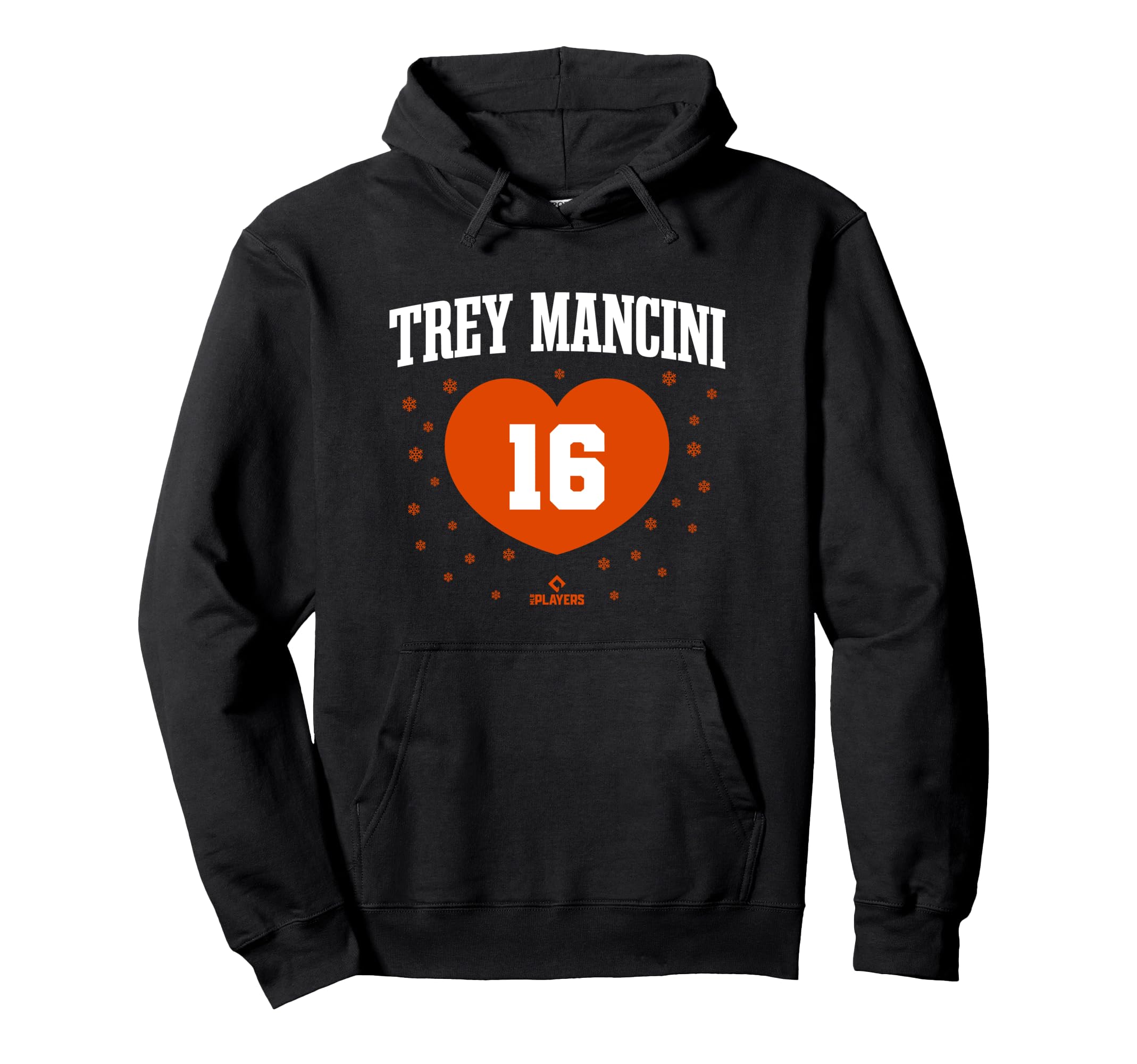 Trey Mancini Heart Baltimore Baseball Hoodie - Graphic Print for Adults - T-Shirt, Sweatshirt, Hoodie
