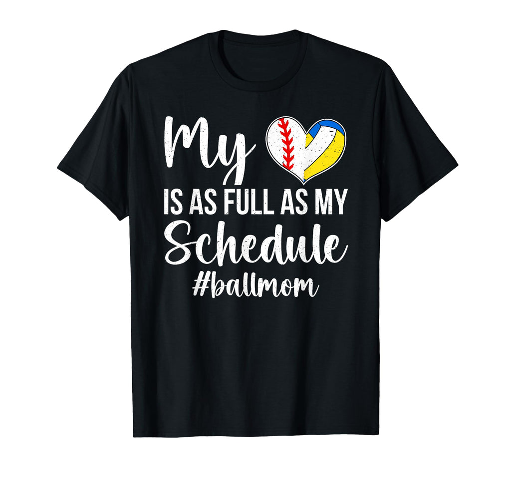 Ball Mom Proud Volleyball Baseball Mom T-Shirt - Novelty Apparel Unisex - T-Shirt, Sweatshirt, Hoodie