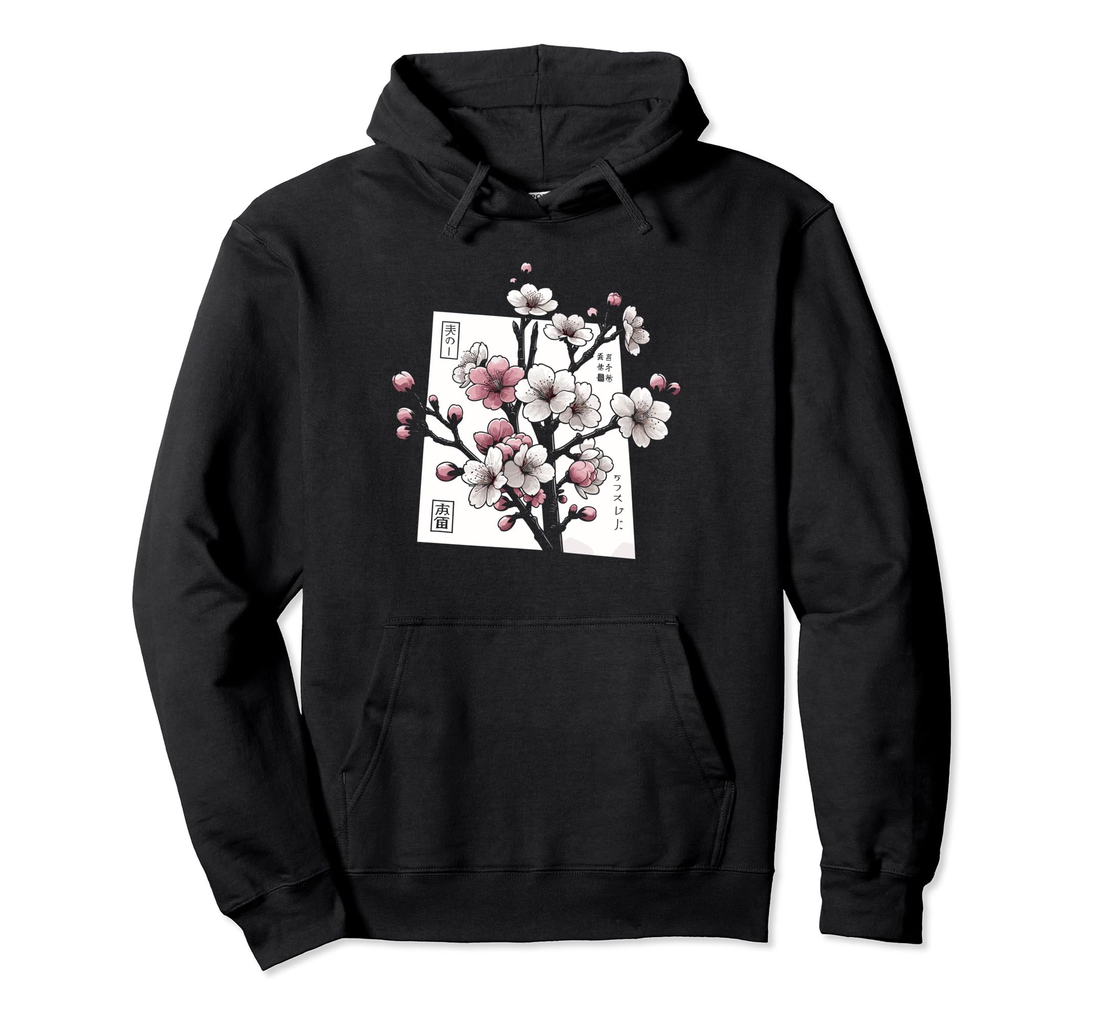 Cherry Blossom Tree Japanese Aesthetic Hoodie - Unique Graphic for Adults - T-Shirt, Sweatshirt, Hoodie