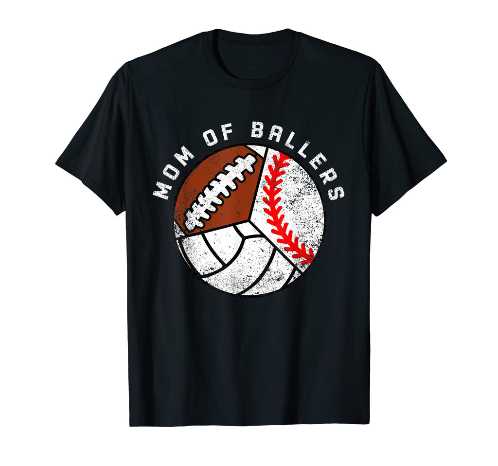 Mom Ballers Funny Baseball T-Shirt - Casual Everyday Wear Unisex - T-Shirt, Sweatshirt, Hoodie