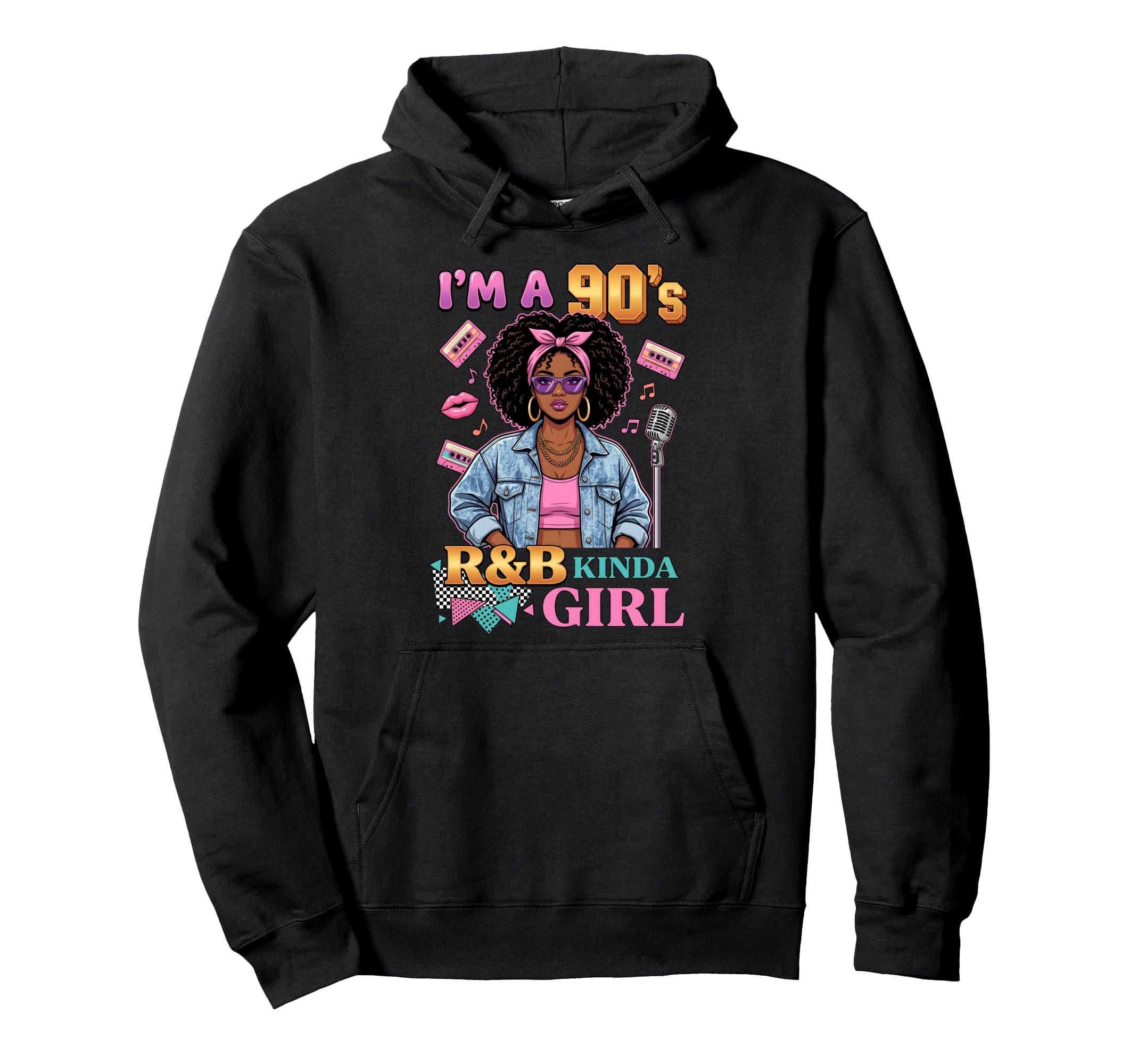 Im 90S Rnb Kinda Cassette Tapes And Hoodie - Minimalist Print Men Women - T-Shirt, Sweatshirt, Hoodie