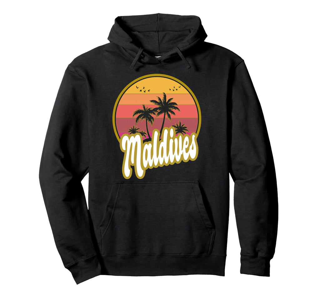 Maldives Beach Sunset Hoodie - Minimalist Print Unisex - T-Shirt, Sweatshirt, Hoodie