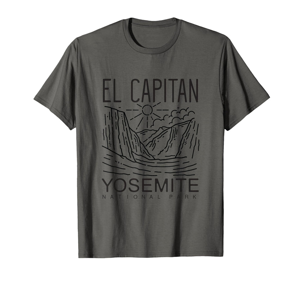 Yosemite National Park El Capitan T-Shirt - Minimalist Print Men Women - T-Shirt, Sweatshirt, Hoodie