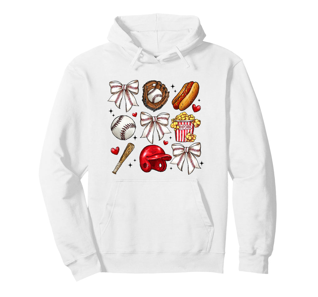 Coquette Baseball Mom Sister Grandma And Hoodie - Unique Graphic Men Women - T-Shirt, Sweatshirt, Hoodie