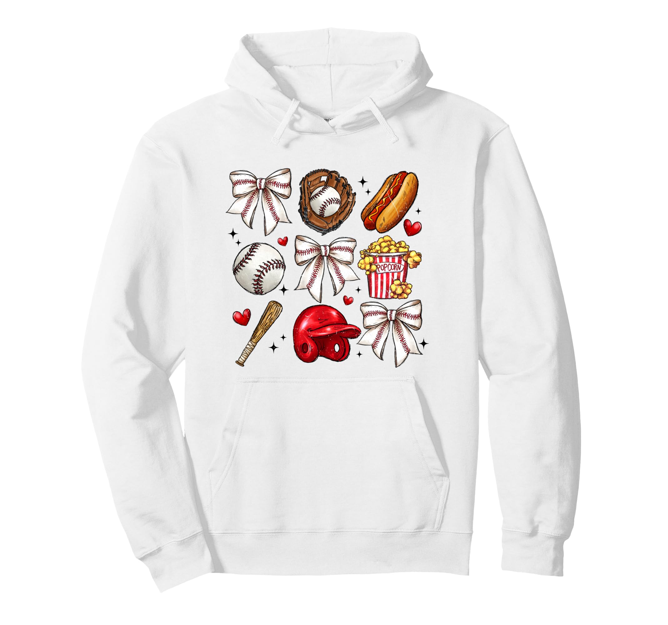 Coquette Baseball Mom Sister Grandma And Hoodie - Unique Graphic Men Women - T-Shirt, Sweatshirt, Hoodie
