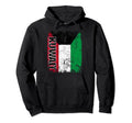 Kuwait Flag Distressed Kuwait Hoodie - Novelty Apparel Unisex - T-Shirt, Sweatshirt, Hoodie