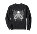 Aesthetic Y2K Fairy Wings Skeleton Sweatshirt - Unique Graphic for Adults - T-Shirt, Sweatshirt, Hoodie