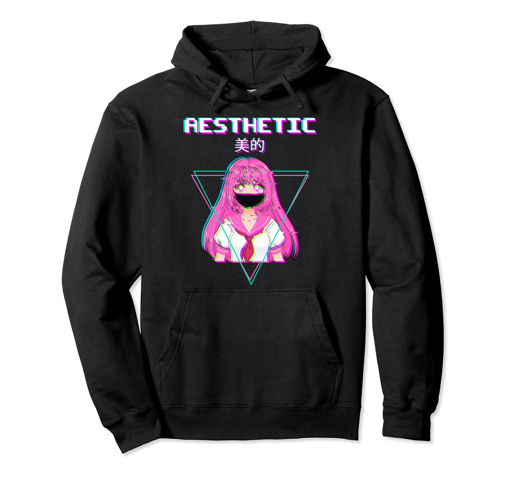 Aesthetic Vaporwave Aesthetic Japan Hoodie - Unique Graphic Men Women - T-Shirt, Sweatshirt, Hoodie