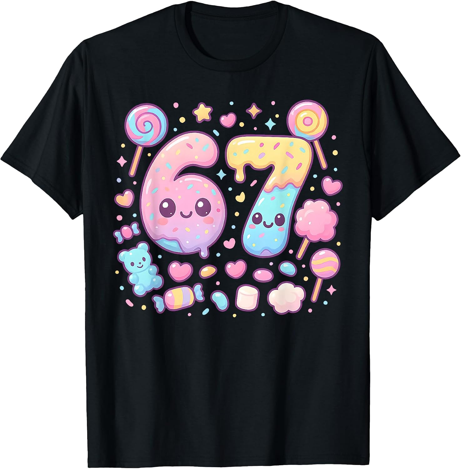 Funny Meme 67 Six Seven for Men Women Kids by T&T - Adult & Kids T-Shirts, Sweatshirts & Hoodies apparel design preview 1